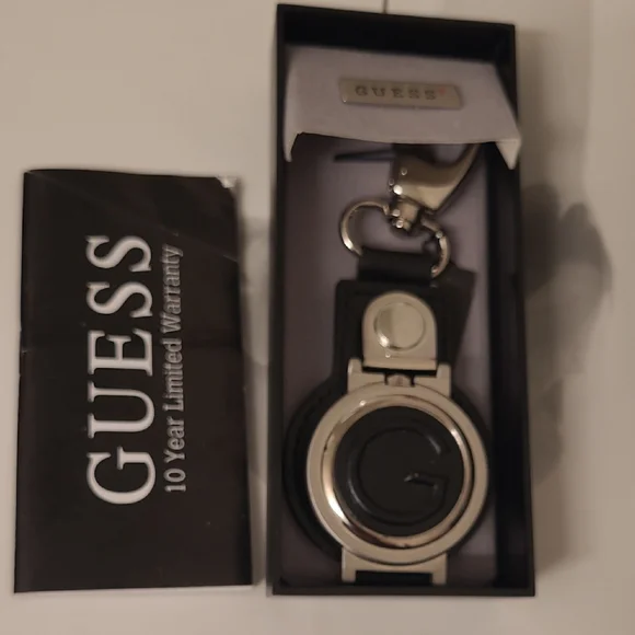 GUESS Black and Silver Watch with Keychain - Picture 2 of 10